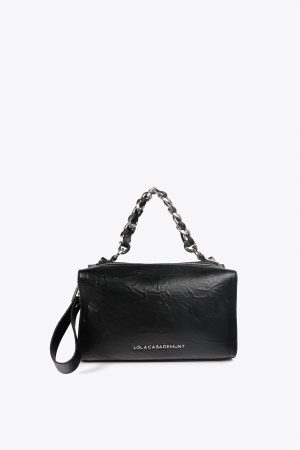 BOLSO MALETÍN EFECTO PIEL ARRUGADA