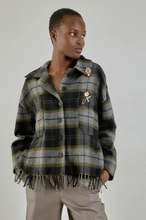 CAMISA CUADROS CON FLECOS