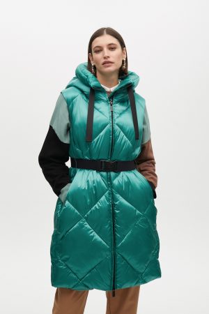 CHALECO ACOLCHADO TURQUESA